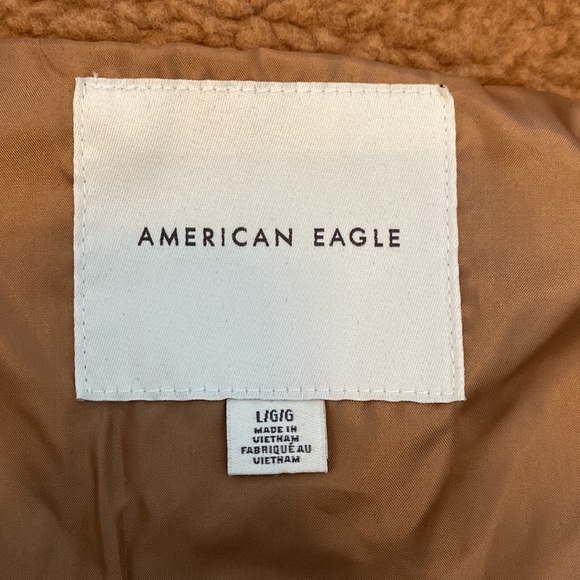 AE Cropped Sherpa Shacket NWOT - Picture 7 of 9